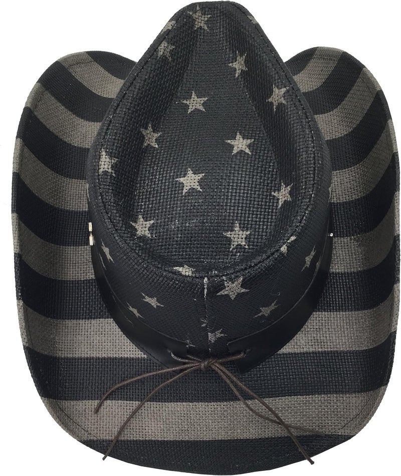 grinderPUNCH Western Outback Cowboy Hat Men's Women's Style Classic Straw Western Cowgirl Hat - Image 4